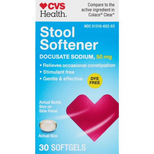 CVS Stool Softener Dye-Free Softgels