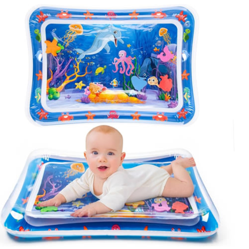 Tummy Time Water Mat丨Inflatable Tummy Time Water Play Mat for Babies, Infants and Toddlers 3 to 12 Months Promote Development Toys Baby Gifts