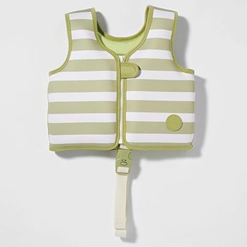 SUNNYLiFE Swim Vest - Constructed with Neoprene Plus a Secure Front Zip and Develop Water Confidence. | Toddler Swim Vest