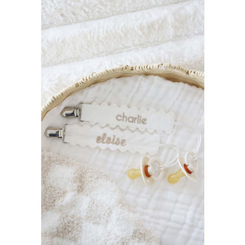 Personalized Ric Rac Pacifier Clip