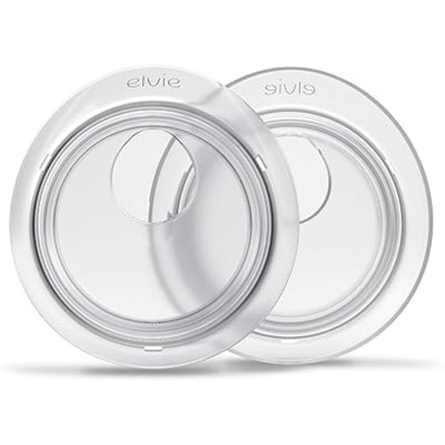 Elvie Catch Milk Collection Shells | Set of Two Discreet Leak-Protection Silicone Cups, Reuse Your Milk| Reusable Breast Shells Collect Up to 1oz | No More Wasted Milk or wasteful Breast Pads