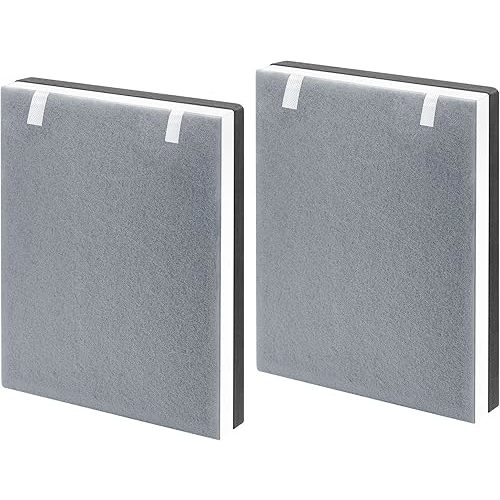 2 Pack Vital 100 Replacement Filter for LEVOIT Air Purifier, 3-in-1 HEPA Replacement Filter and High-Efficiency Activated Carbon Filter Set, Part Number Vital 100-RF