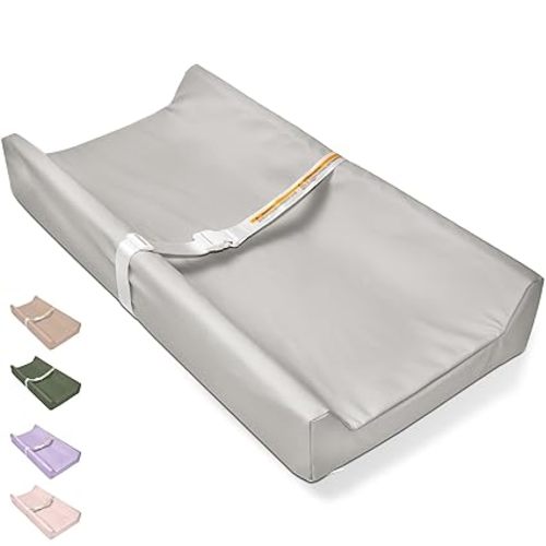 Changing Table Pads, Baby Changing Pad Vegan Leather, Waterproof Wipeable Changing Pad, 32x16 Diaper Baby Changing Table Topper for Dresser, Table