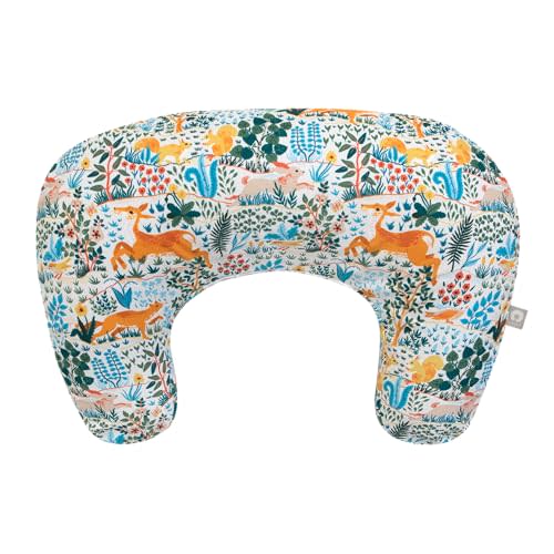Boppy Nursing Pillow, Colorful Forest Animals, Larger, More Supportive Pillow for Breastfeeding and Bottle Feeding; Firmer Fill, Higher Lift, Larger Area Than Original Nursing Pillow; JPMA Certified