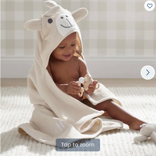 Baby Character Hooded Towel - Giraffe