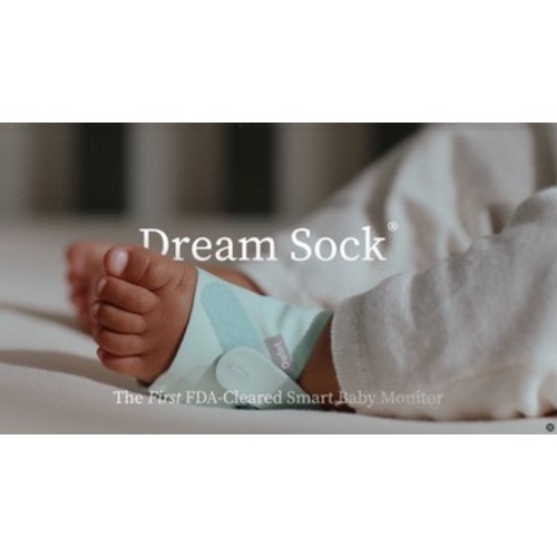 Owlet Dream Sock - Smart Wearable Baby Breathing and Movement Monitor with Live Heart Rate & Oxygen Alerts - Mint