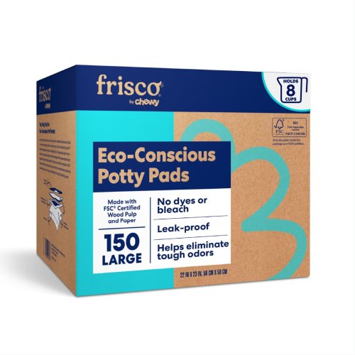 FRISCO Large Eco-Conscious Dog Training & Potty Pads, 22 x 23-in, Unscented, 150 count - Chewy.com