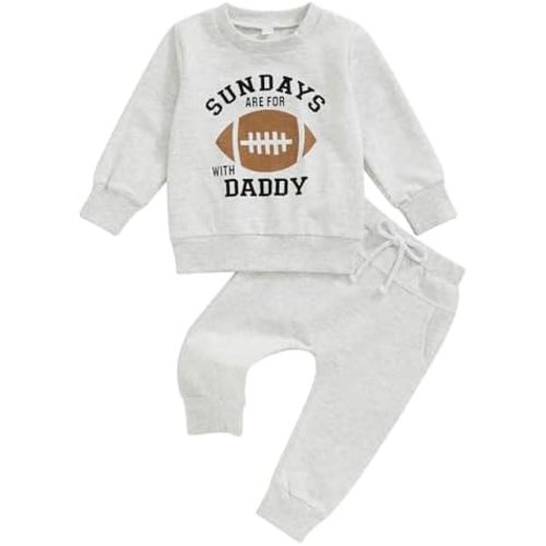 Toddler Baby Boy Fall outfit Mama's Boy Letter Embroidery Sweatshirt Top Elastic Pants Set Cute 2pcs Winter Clothes