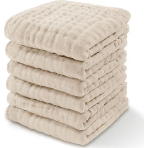 Muslin Washcloths - Pack of 6
