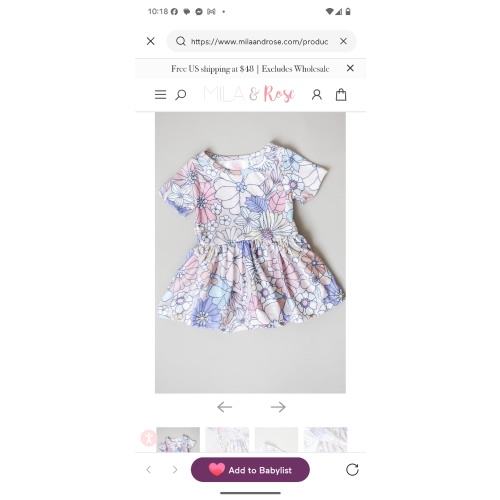 Sweet Escape S/S Twirl Bodysuit | Mila & Rose