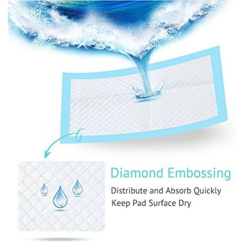 Baby Disposable Underpad 100 Count Incontinence Changing Pad Baby Diapers Newborn Pads Soft Breathable Waterproof Leak Proof Quick Absorb 13X18 Inch