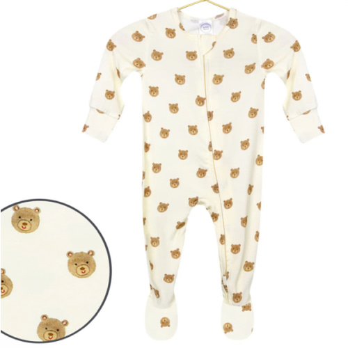 Teddy Zipper Footies