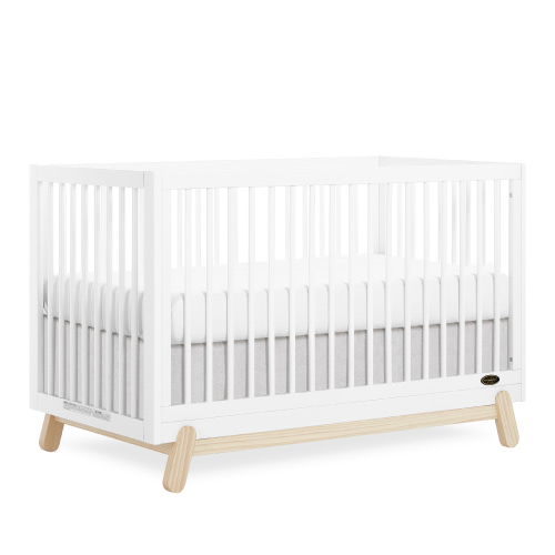Dream On Me Hygge 5-in-1 Convertible Crib, Vintage White Oak