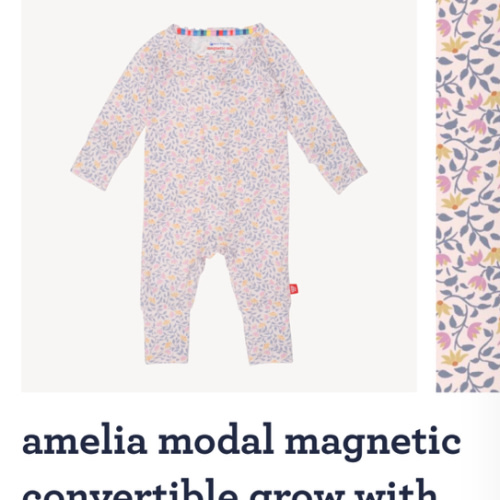 amelia modal magnetic convertible grow with me coverall – Magnetic Me
