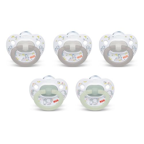 NUK Classic Pacifiers Value Pack 0-6 Months - Neutral - 5pk