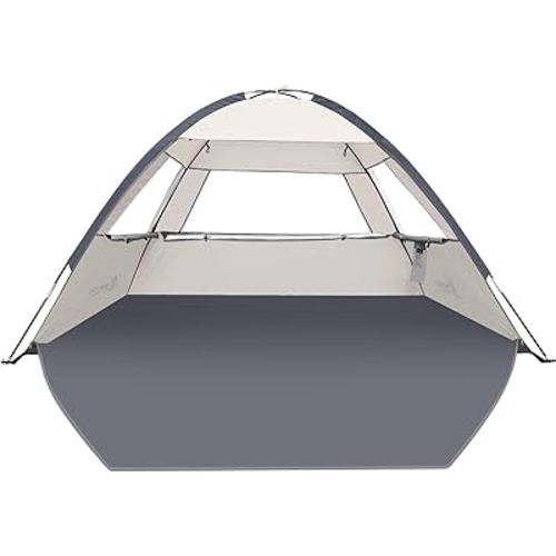 COMMOUDS Beach Tent Sun Shade for 3/4-5/6-7/8-10 Person, UPF 50+ Beach Sun Shelter Canopy Tent, Lightweight, Easy Set Up and Carry