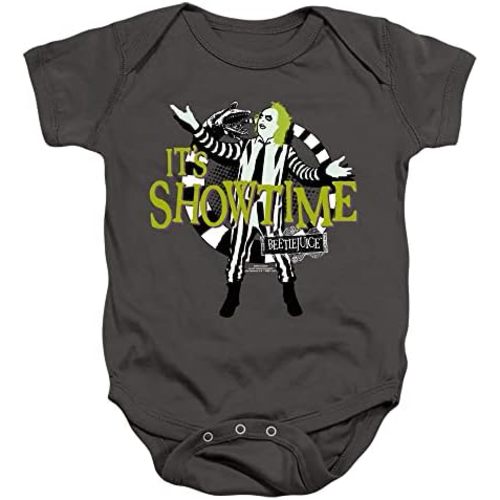 Popfunk Beetlejuice It's Showtime Infant Baby Boys & Girls Onesie Snapsuit