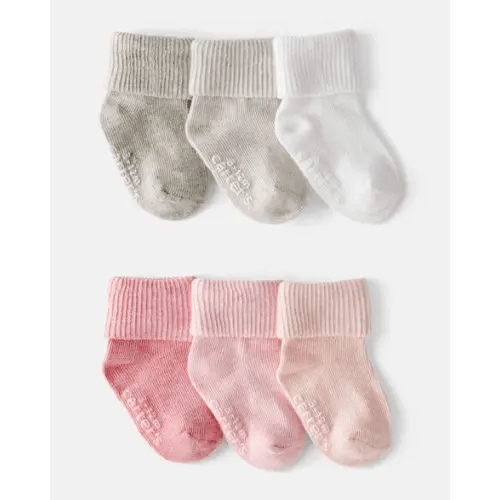 Baby Girl 6-Pack Socks - White/Pink | Carter's