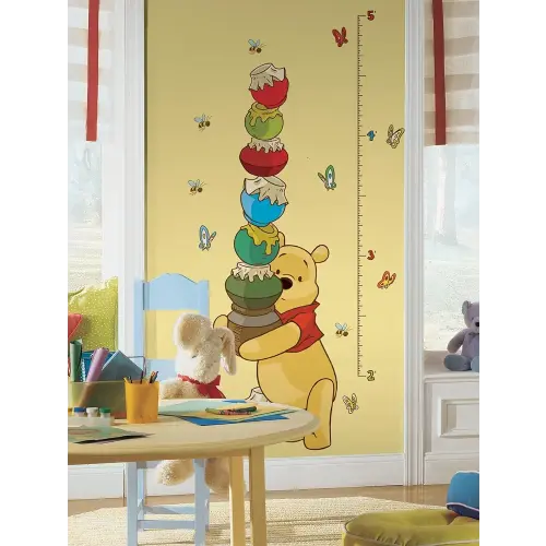 RoomMates Growth Chart RMK1501GC: Winnie Pooh Peel & Stick Inches