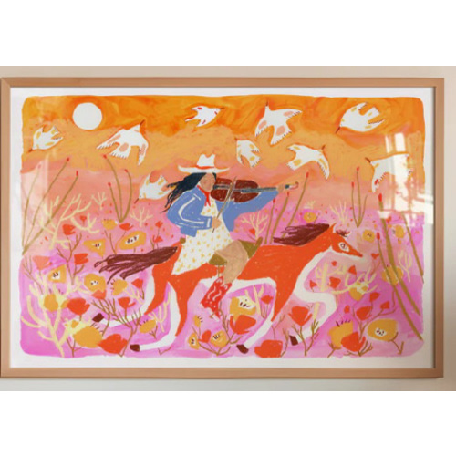 The Birds Danced As She Rode by Melissa Lakey – Little Van Gogh's