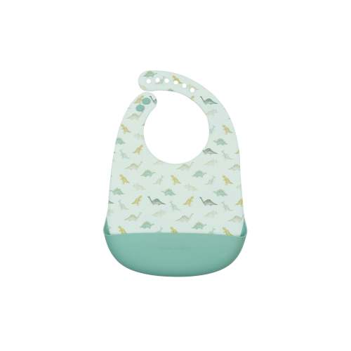 Silicone Bib Printed - Dino Friends