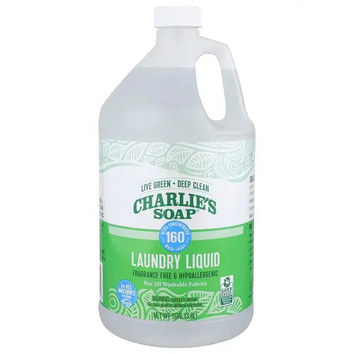 Charlie’s Soap Laundry Liquid (160 Loads, 1 Pack) Natural Deep Cleaning Hypoallergenic Laundry Detergent – Eco-Friendly, Safe and Effective