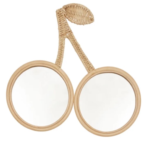 Oyoy Mini - Rattan Cherry Mirror | Smallable