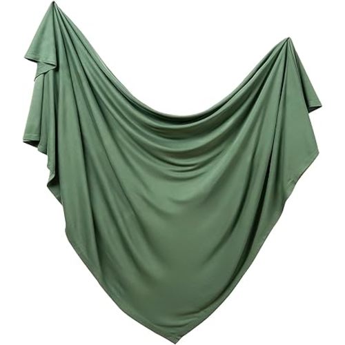 Supersoft Swaddle Blanket, Premium Bamboo Viscose Baby swaddling Blankets for Newborns, Lightweight & Breathable Swaddle Blankets for Boys and Girls, 47” x 47”, Neutral Baby Essentials