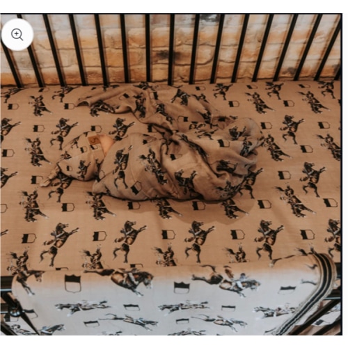 Rodeo Broncs Bamboo Muslin Crib Sheet – Cowkid Clothing Company