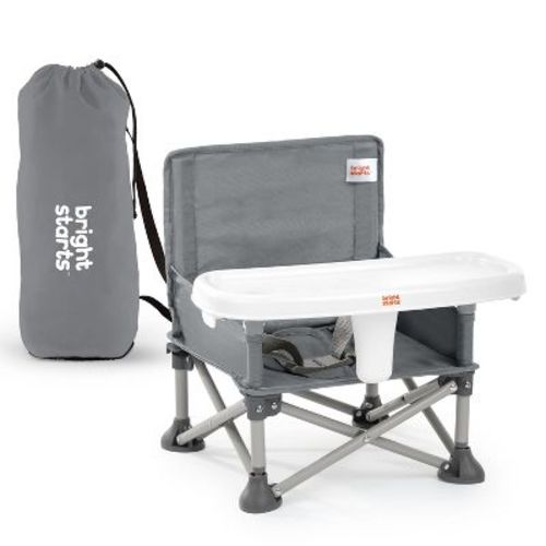 Bright Starts Pop N Sit Portable Booster Seat - Gray