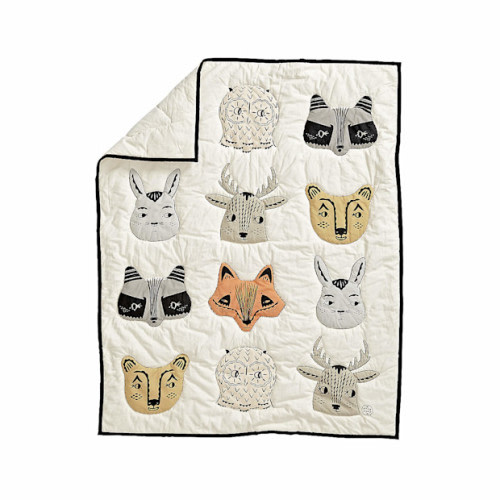 Woodland Animal Baby Crib Quilt