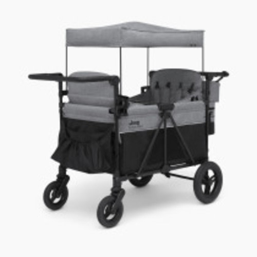 Delta Children Jeep Wrangler Deluxe 4 Seater Stroller Wagon - Grey