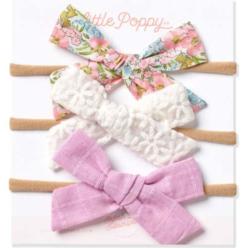 The Eloise Mini Nylon Bow Set, Multicolor - Little Poppy Co. | Maisonette