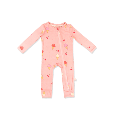 Zippered Romper (Dreamcicle)