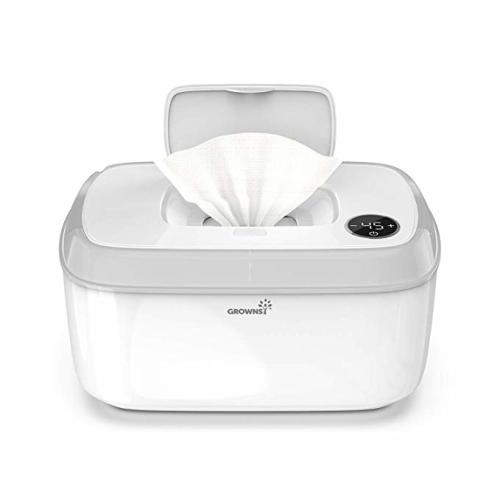 Wipe Warmer, Baby Diaper Wipes Dispenser Holder BPA-Free with Precise Temperature Control, Evenly and Quickly Top Heating, Large Capacity, Silent for Baby, Perfect Warmth - white-1
