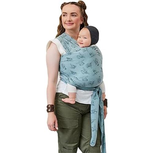 Moby Wrap Baby Carrier | Featherknit | Baby Wrap Carrier for Newborns & Infants | Baby Gift | Keeps Baby Safe & Secure | Disney Star Wars | Playful Padawan