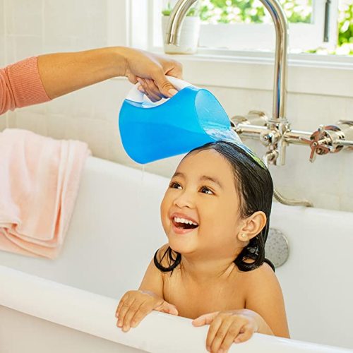 Munchkin® Rinse™ Shampoo Bath Rinser, Blue & ® Float & Play Bubbles™ Baby and Toddler Bath Toy, 4 Count - Bath Rinser + BATH_TOY,44670