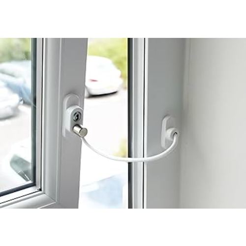 2PCS Window Lock Restrictors,Sliding Window Limiters with Keys - Anti-Theft Guards for Children's Safety and Security