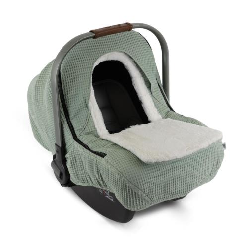 Waffle Collection - SAGE - Winter Baby Car Seat Cover