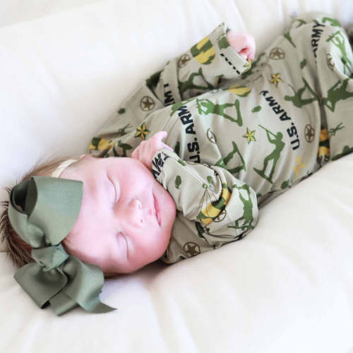 U.S. Army Zipper Footie
