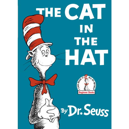 Dr. Seuss, The Cat in the Hat, Large Print Hardcover, 1st Edition