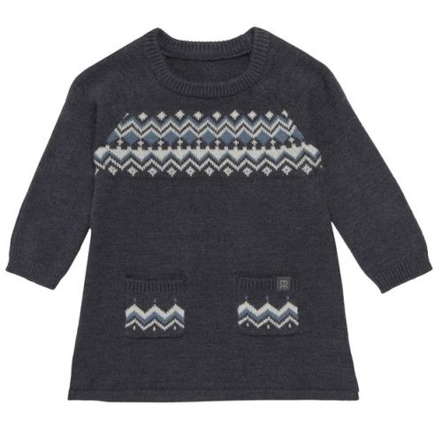 Modern Moments™ By Gerber Baby Girls' Dress, Dark Grey Heather, 0-3 Months
