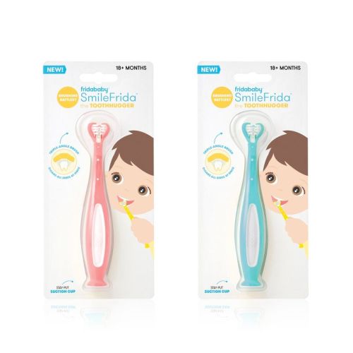 Frida Baby Smilefrida Toddler Toothbrush - Pink/blue - 2pk - Extra Soft