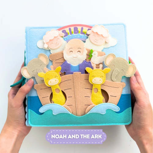 Bible Old Testament Stories Interactive Felt Quiet Books BB1 Handmade Activity Busy Book Educational Christian Toys for Kids – TinyBusy