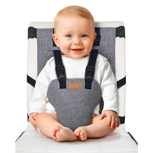 liuliuby Compact Travel High Chair | Portable High Chair for Baby | Baby Travel Essential Harness Seat | Must Haves for Vacations, Restaurants, Family Visits with Babies | Portable Highchair Seat