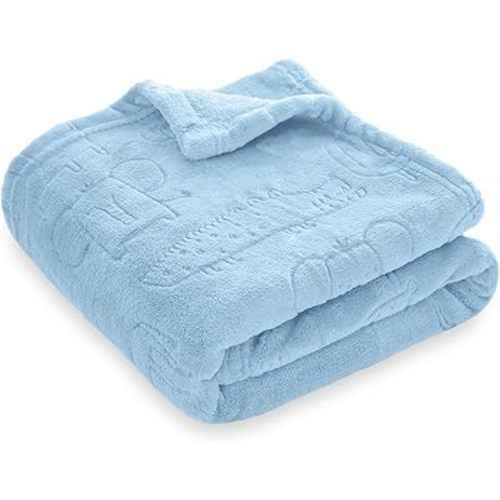 BORITAR Baby Blanket for Boys Girls Ultra Soft Fleece Warm and Lightweight Animal Blankets for Infant Toddler Newborn, 30x40 Inch, Blue