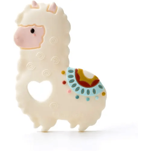 Loulou Lollipop Silicone Teether for Teething Baby Boy and Girl - Llama