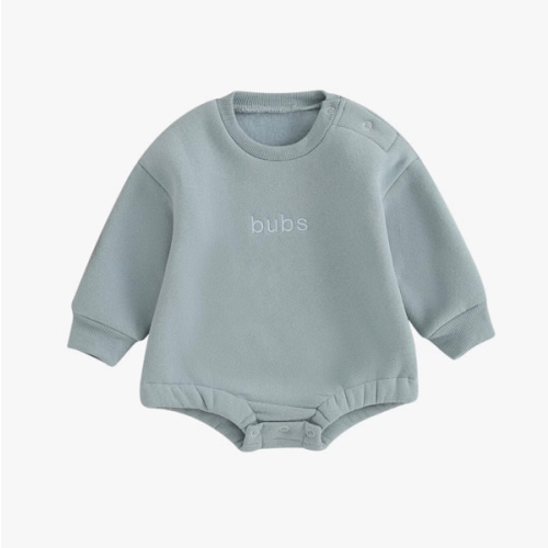 VISGOGO Newborn Infant Baby Boy Girls Oversized Romper Little Dude Sweater Onesie Coming Home Outfit Neutral Clothes
