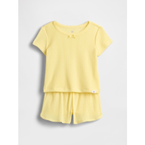 Baby & Toddler Recycled Pointelle PJ Set | Gap