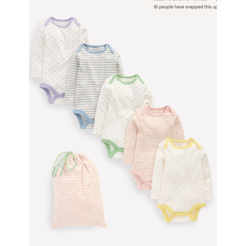 5-pack Bodies-Multi Ivory Spot/Stripe | Boden USA